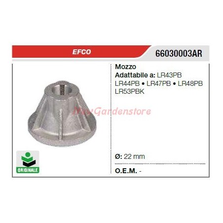 EFCO Rasenmähermesser Nabe LR43PB LR44PB 66030003AR | Newgardenstore.eu