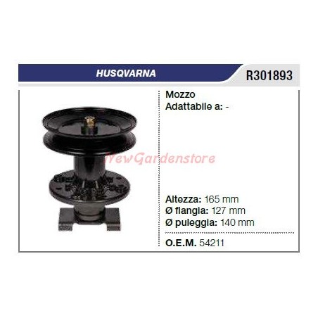 HUSQVARNA mower deck mower hub R301893 | Newgardenstore.eu