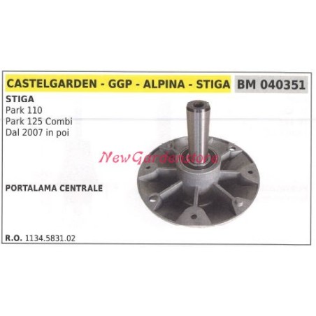 Blade hub for PARK 110 STIGA 040351 ride-on mower lawn tractor | Newgardenstore.eu