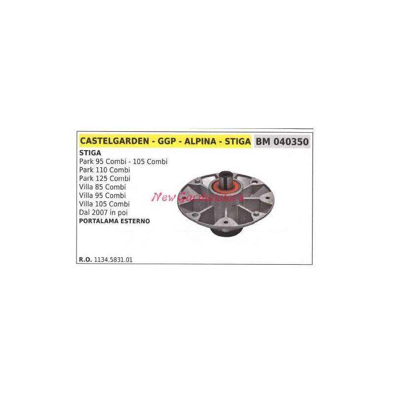 Cubo de cuchilla para tractor cortacésped con asiento PARK 95 105 COMBI STIGA 040350