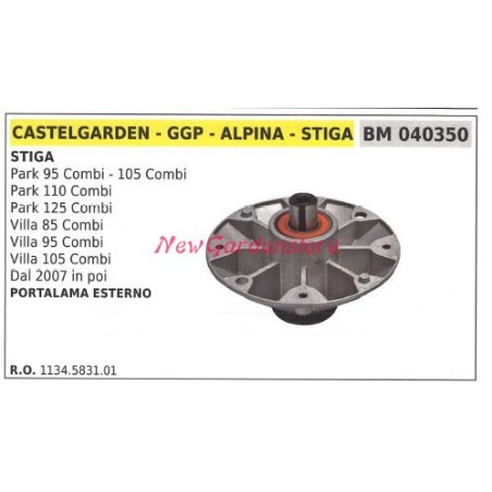 Blade hub for PARK 95 105 COMBI STIGA 040350 ride-on mower lawn tractor | Newgardenstore.eu