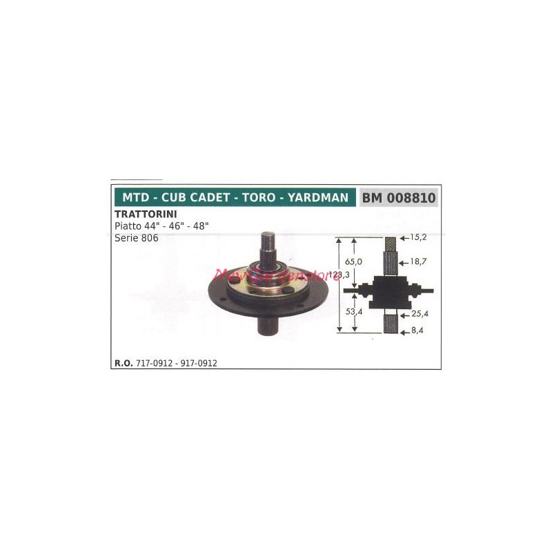 Messernabe für Rasentraktor Rasenmäher Flachmäher 44 46 Zoll MTD 008810