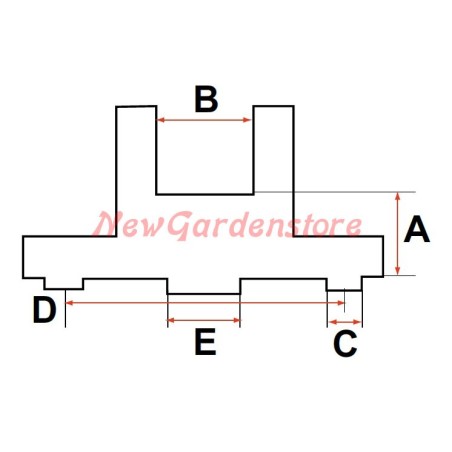 Hub for mower blade holder 170160 DAYE dym1172-40