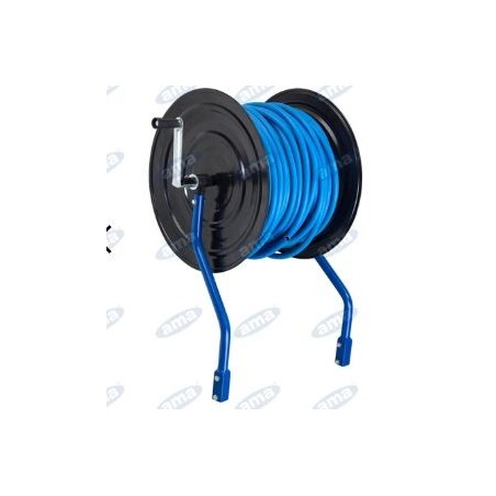 Enrouleur de tuyau pour brouette de 130Lt avec 50mt de tuyau de pulvérisation 8x13mm 79192 | Newgardenstore.eu