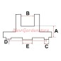 Moyeu de support pour tondeuse PORTALAMA DAYE 170162 DYM1576-80