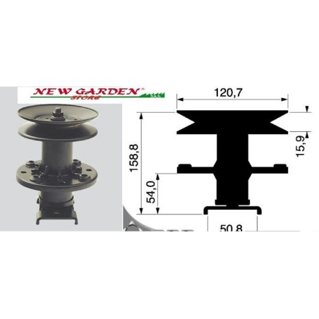 Nabenstütze Messerhalterung Rasentraktor 22-205 BOLENS 1742625 | Newgardenstore.eu