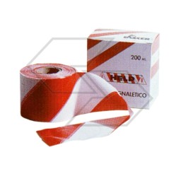 Warning tape white-red 200Mx50mm NEWGARDENSTORE | Newgardenstore.eu