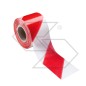 Cinta adhesiva de señalización NEWGARDENSTORE blanco-rojo 11,5m x 100mm