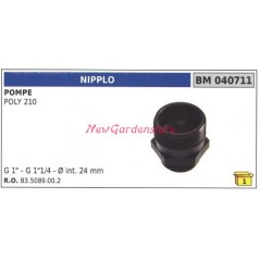 Nipple UNIVERSAL Bertolini pump POLY 210 040711
