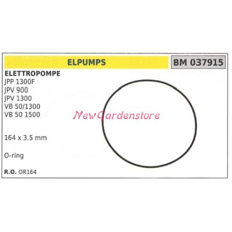 O-ring ELPUMPS elettropompa JPP 1300F 037915 | Newgardenstore.eu