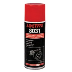 Huile de coupe pour outils en spray 400ml LOCTITE 8031 pour faciliter l'usinage de l'acier