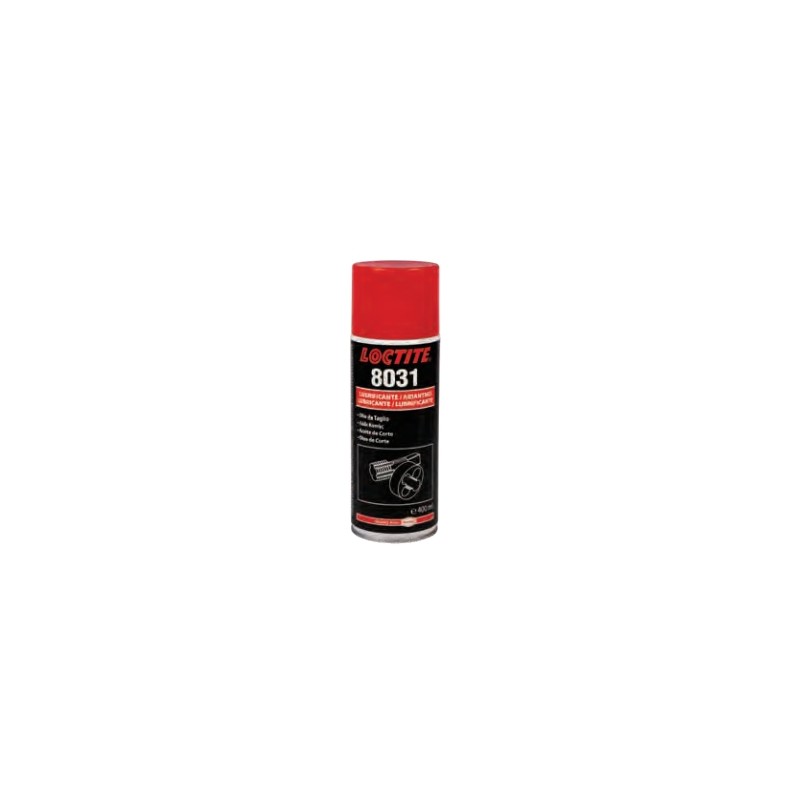 Tool cutting oil spray 400ml LOCTITE 8031 facilitates steel machining