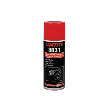 Huile de coupe pour outils en spray 400ml LOCTITE 8031 pour faciliter l'usinage de l'acier | Newgardenstore.eu