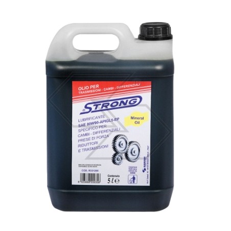 Aceite lubricante STRONG para cajas de cambio, diferenciales SAE 80W90 5 litros | Newgardenstore.eu