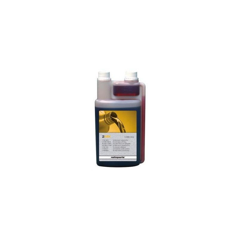 Mixture oil for 2-stroke engine, brushcutter, chainsaw, bottle dosing unit