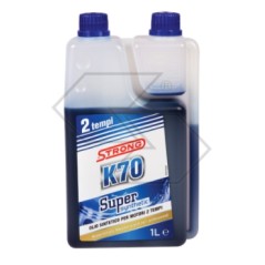 Strong K70 SUPER SYNTHETIC aceite de mezcla para motosierra motor de 2 tiempos 1 LITRO dosificador | Newgardenstore.eu