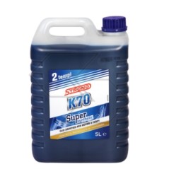 Strong K70 SUPER SYNTHETIC blend oil 2-stroke engine chainsaw 5 LITRES | Newgardenstore.eu