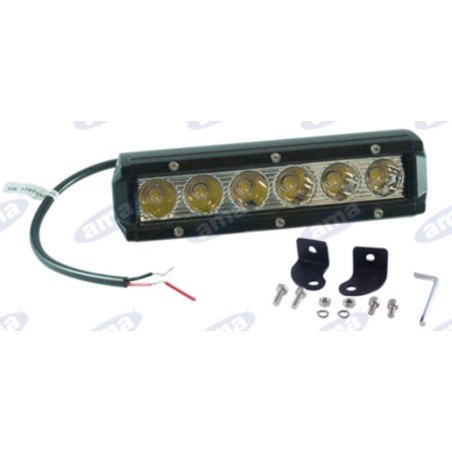 Faro de trabajo LED 10-36V 30W 1710LM 185x65x55mm 6 LED Epistar 5W máquina agrícola | Newgardenstore.eu