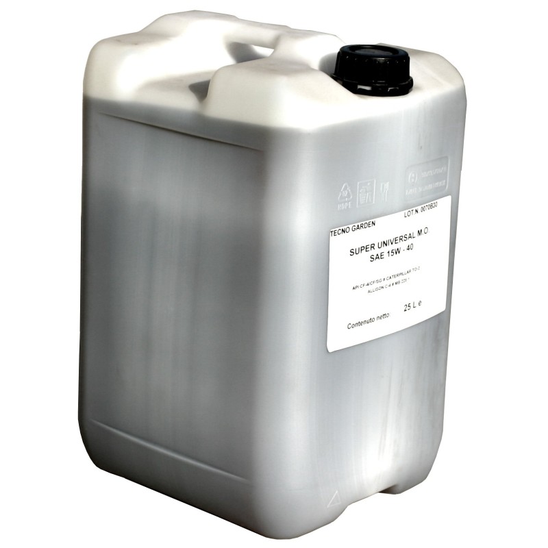 Olio motore SAE 15W-40 lubrificante 25 lt motori 4 tempi