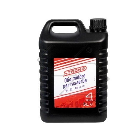 Engine oil SAE-30 STRONG 5Litre 4-stroke engines lawn mower excellent lubrication | Newgardenstore.eu