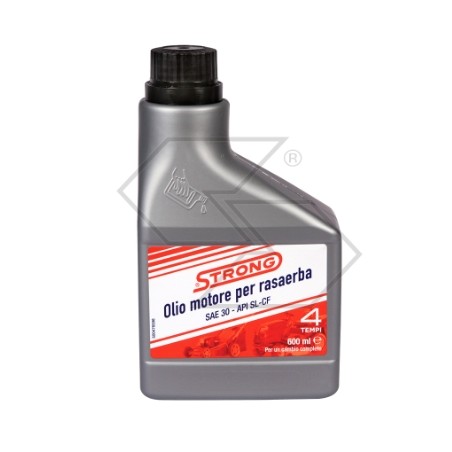 Engine oil SAE-30 STRONG 600 ml 4-stroke engine mowers excellent lubrication | Newgardenstore.eu