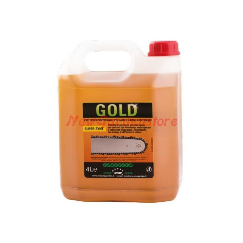 Bio GOLD huile de protection universelle pour tronçonneuse 4 lt