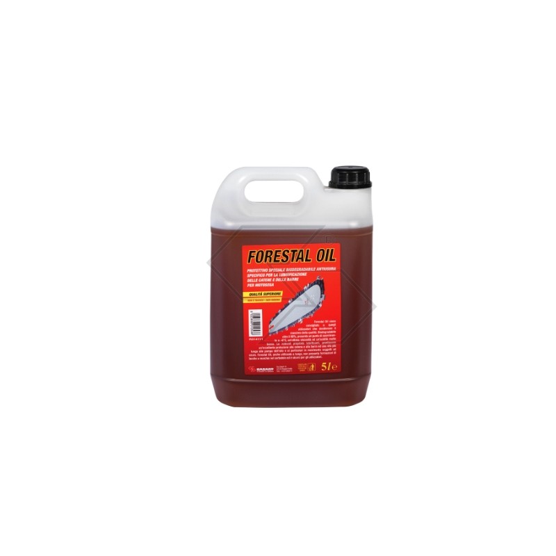 Huile biodégradable de protection de la chaîne de tronçonneuse FORESTAL OIL 5 litres