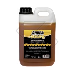 Protective synthetic chainsaw chain oil AMICO GOLD 2 litres R314147 | Newgardenstore.eu