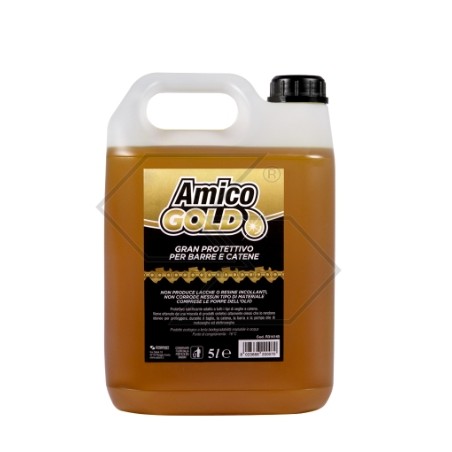 Synthetisches Kettensägenketten-Schutzöl AMICO GOLD 5 Liter R314145 | Newgardenstore.eu