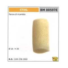 Replacement cloth Ø 16 mm height 30 mm 1100.358.1800 | Newgardenstore.eu