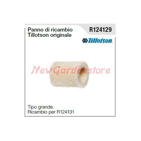 Cloth replacement Pescamiscela TILLOTSON for chainsaw type great R124129
