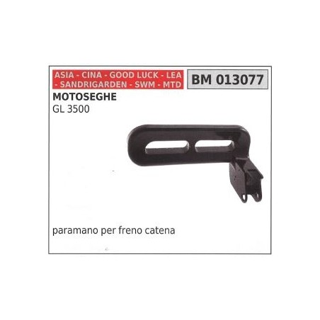 Protège-main de frein de chaîne ASIA pour tronçonneuse GL 3500 013077 | Newgardenstore.eu