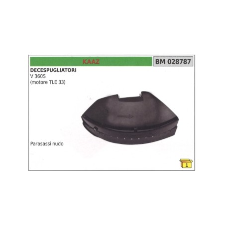 Protection d'essieu KAAZ pour arbre de débroussailleuse V360S (moteur TLE 33) | Newgardenstore.eu