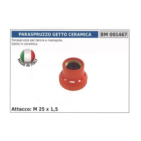 Paraspruzzo per lancia a manopola getto in ceramica | Newgardenstore.eu