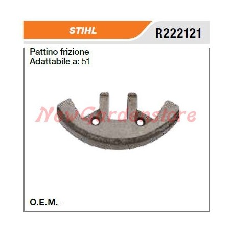 Embrayage STIHL pour tronçonneuse 51 R222121 | Newgardenstore.eu