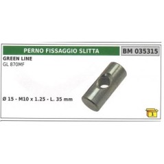 Perno fissaggio slitta per motofalciatrice GL 870MF Ø 18mm - M10x1,25 - L. 35mm | Newgardenstore.eu