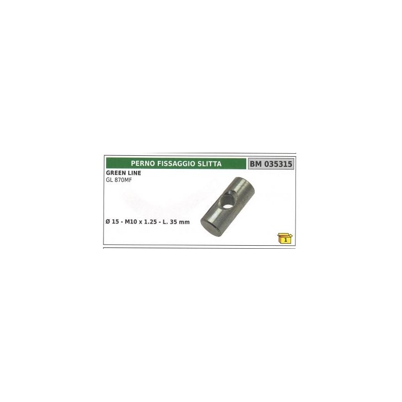 Pasador deslizante para segadora de motor GL 870MF Ø  18mm - M10x1,25 - L. 35mm