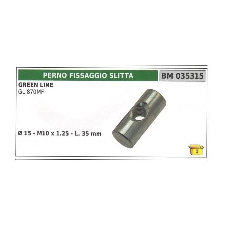 Perno fissaggio slitta per motofalciatrice GL 870MF Ø 18mm - M10x1,25 - L. 35mm | Newgardenstore.eu