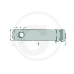 Pasador para brazo de elevación inferior para tractores UNIVERSAL 20012785