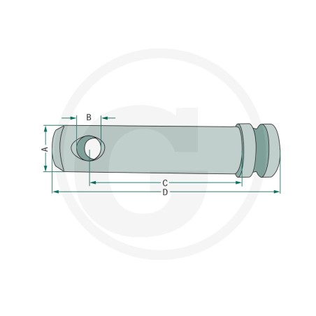 Pasador para brazo de elevación inferior para tractores UNIVERSAL 20012785