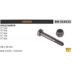 Safety pin M6x39mm snowplough ARIENS ST 520 - 524D 724D 826D