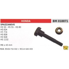 Sicherheitsstift M6x43mm Schneefräse HONDA HS 50 HS 55 HS 80 HS 624