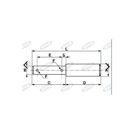 Universalbolzen Durchmesser 19-25mm für Ackerschlepper Anbaugerätekupplung