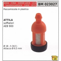 ATTILA AEB 900 Kunststoffgebläse Ø 18mm Höhe 34,5 mm 023027