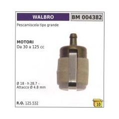 WALBRO large type paint remover 30 to 125 cc engines Ø  18 mm h 28,7 mm 125.532