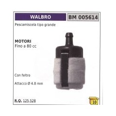 WALBRO ventilateur extracteur de peinture grand type jusqu'à 80 cc avec raccord feutre Ø  4.8 mm