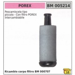 Small filter dipstick type POREX code 005214 | Newgardenstore.eu