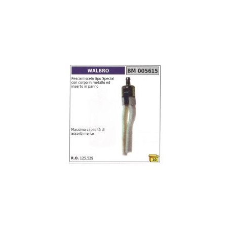 Pescamiscela tipo Special WALBRO corpo in metallo inserto in panno 125.529 | Newgardenstore.eu