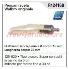 WALBRO petit type R124166 WALBRO déviateur de tronçonneuse pour 125 529 petit type avec moustache d'origine | Newgardenstore.eu