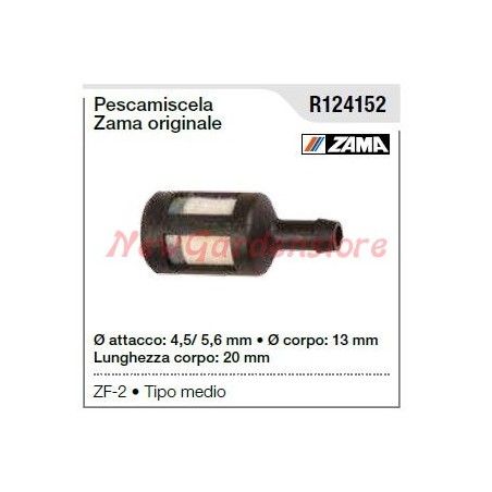 Pescamiscela WALBRO per motosega ZF-2 tipo medio R124152 | Newgardenstore.eu